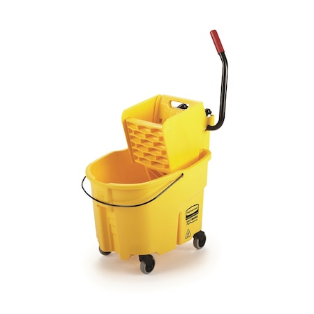 Rubbermaid Commercial Rectangle Mop Bucket, Yellow, Polypropylene 1887305